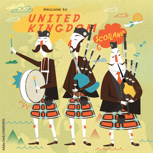 Scottish folk music poster