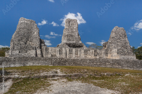 Ruins of the ancient Mayan city of Xpuhil. Mexico