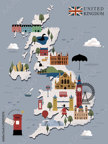 United Kingdom travel poster