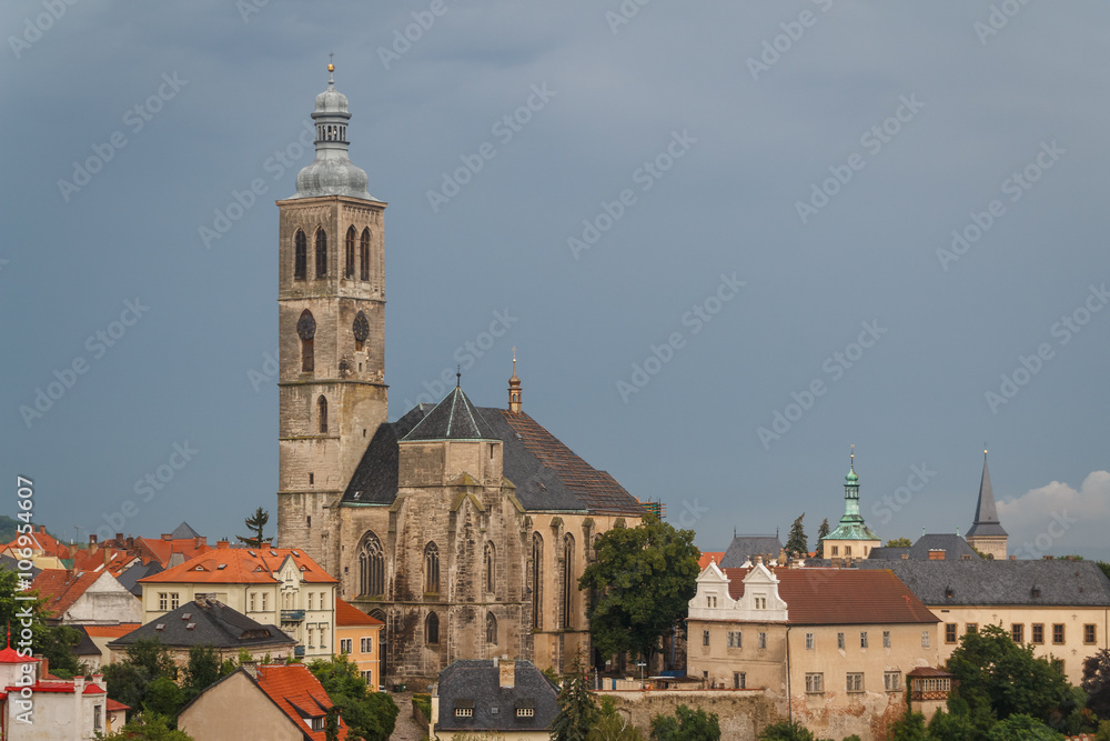 A view over old town of Kutna Hora, Czech Republic