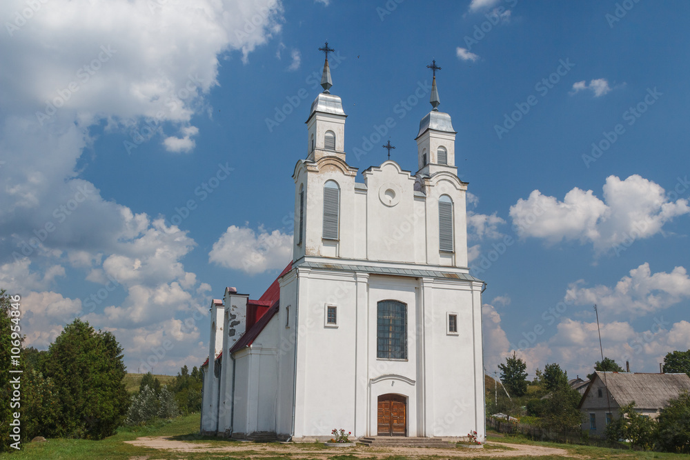 Small church in Krevo, Belarus