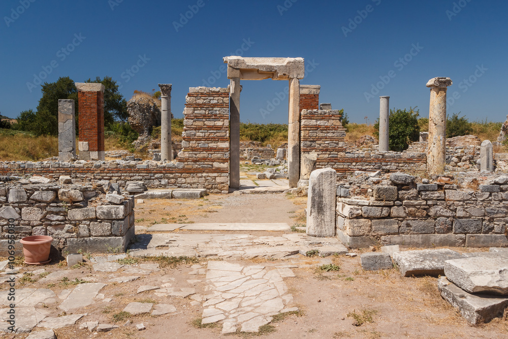 Ruins of the ancient city of Ephesus, Turkey Ruins of the ancient city of Ephesus, Turkey