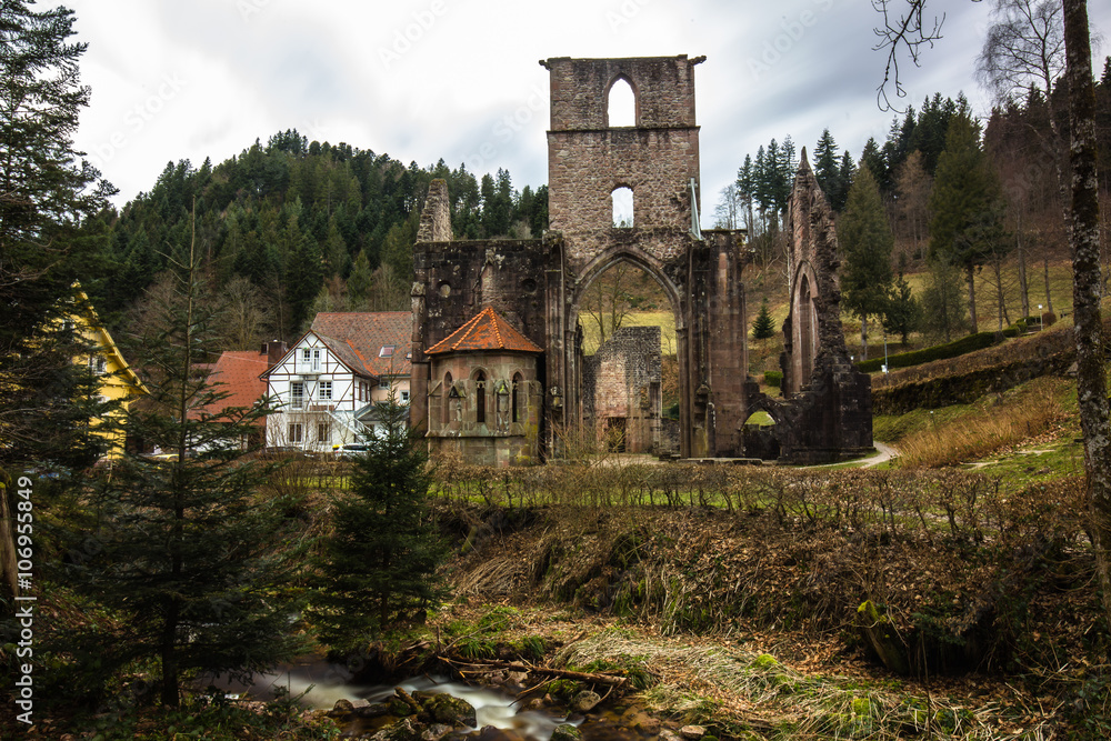 Klosterruine und Wasserfälle Allerheiligen Black Forest Schwarzwald Klosterruine und Wasserfälle Allerheiligen Black Forest Schwarzwald
