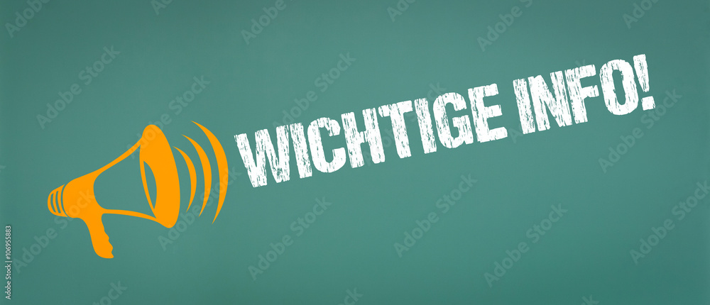 Wichtige Info! Megafon Stock-Illustration | Adobe Stock