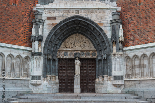 Portal of the Uppsala cathedral  Sweden