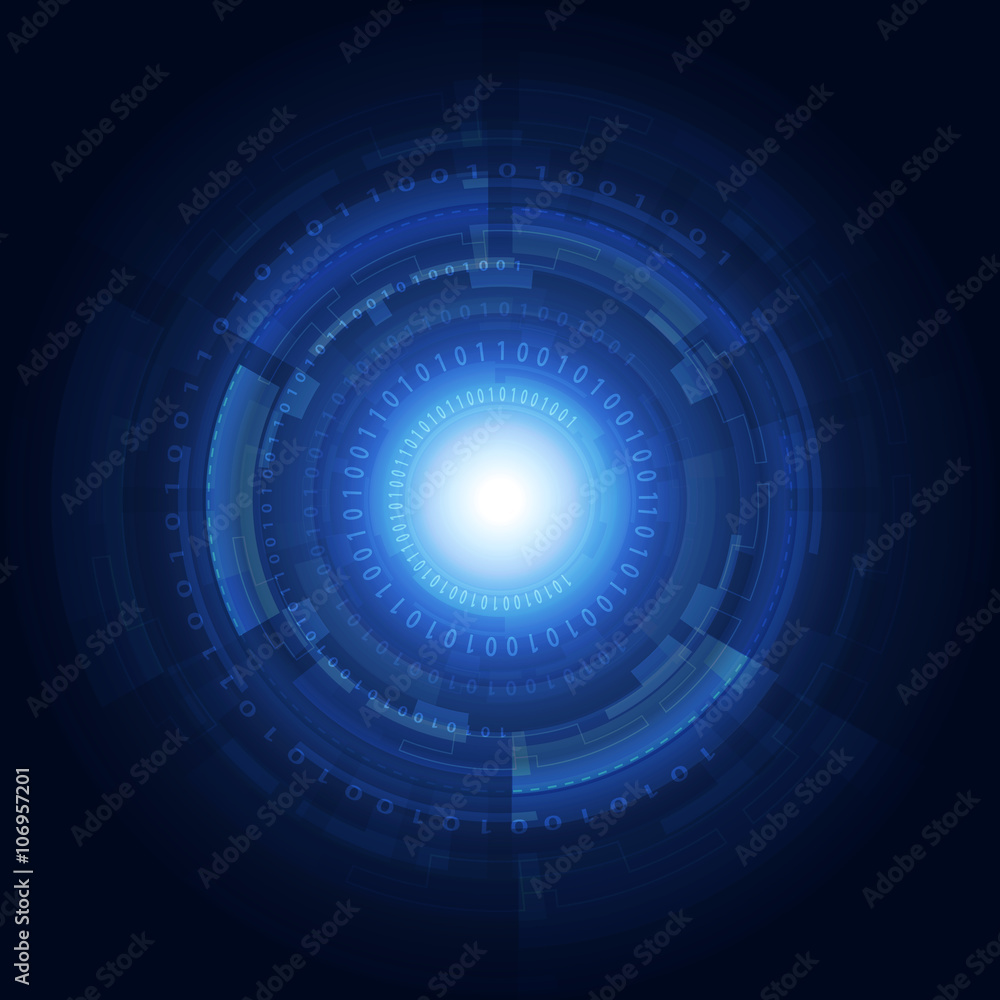 Abstract futuristic digital technology background. Illustration Vector Abstract futuristic digital technology background. Illustration Vector
