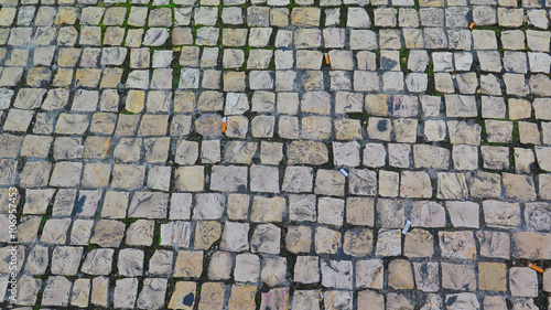 Square Cobblestone pavement