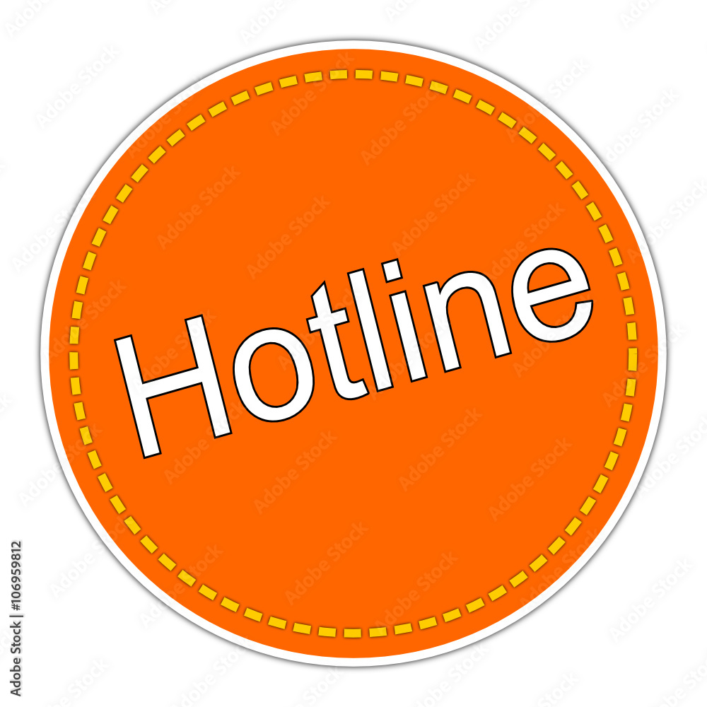 Hotline sticker