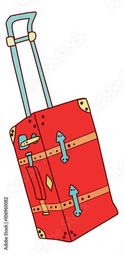 travel luggage illustration