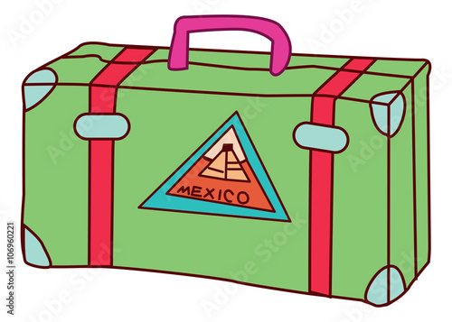 travel luggage illustration