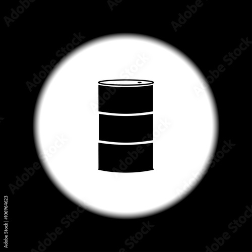 Simple icon barrels of oil.
