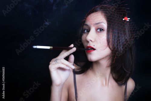 Woman with cigarettel