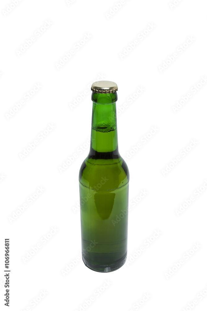 Grüne Bierflasche Freisteller