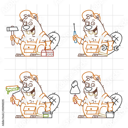 Beaver Master Doodle in Different Versions 2