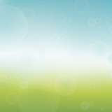 spring background with color gradient blue to green