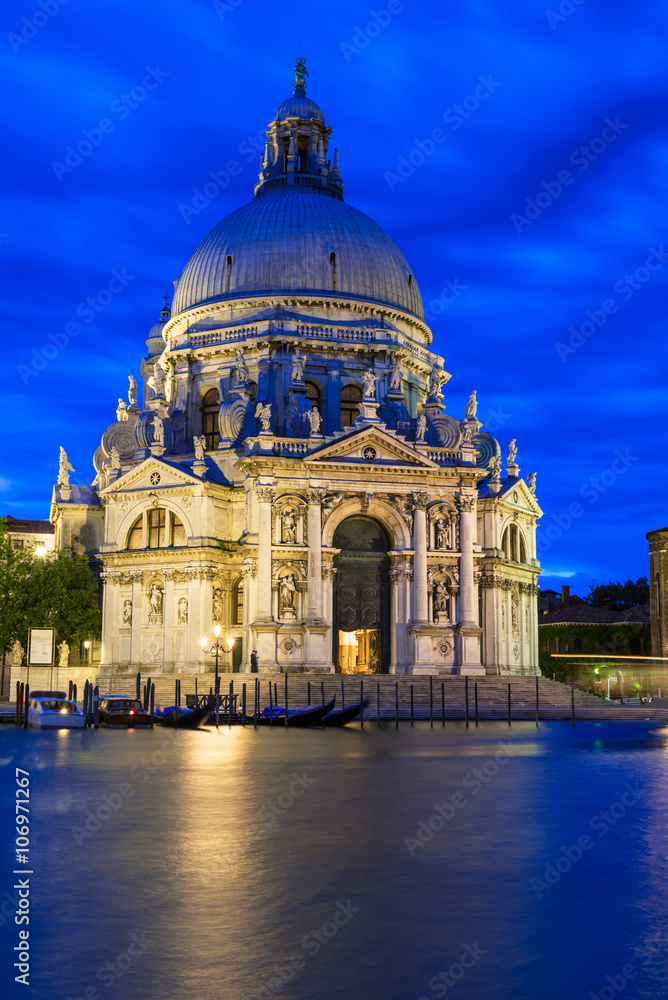 Canal Grande and Basilica di Santa Maria della Salute in Venice, Italy