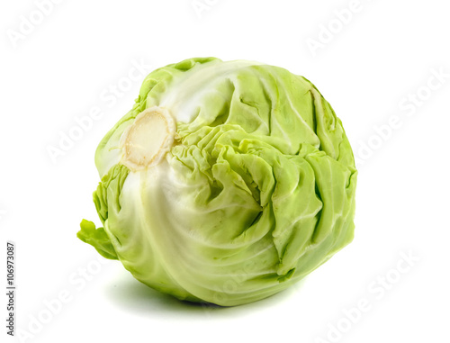 Green cabbage isolated on white background © Soho A studio