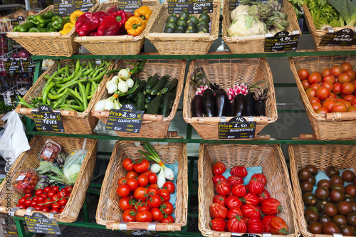 Foto Marché primeur de légumes bio