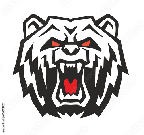 vector Angry Bear