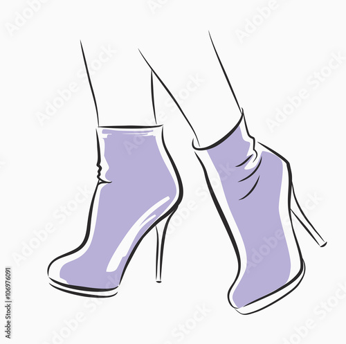 vector Woman shoes