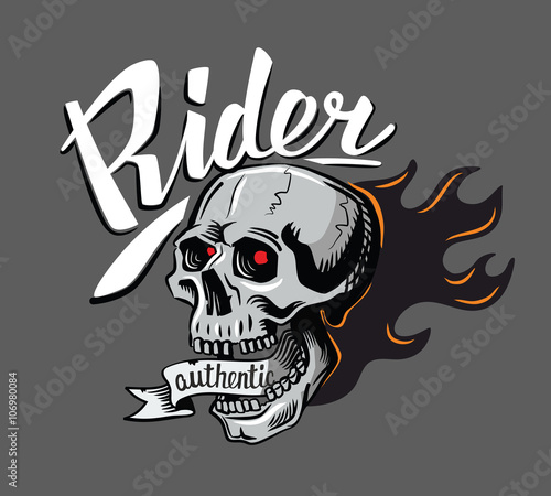 vector black skull 