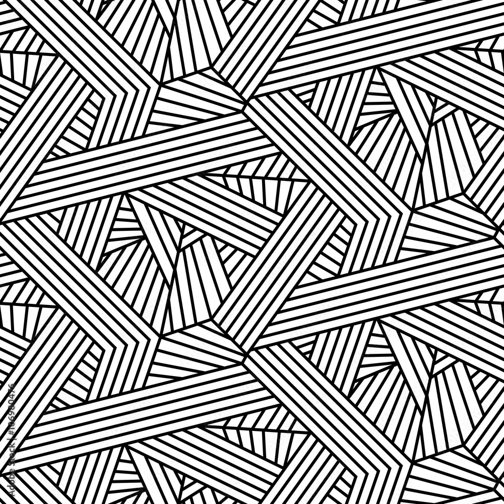 Abstract architectural geometric lines seamless pattern design