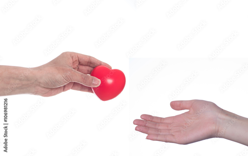 Fototapeta premium Heart, hand, love.