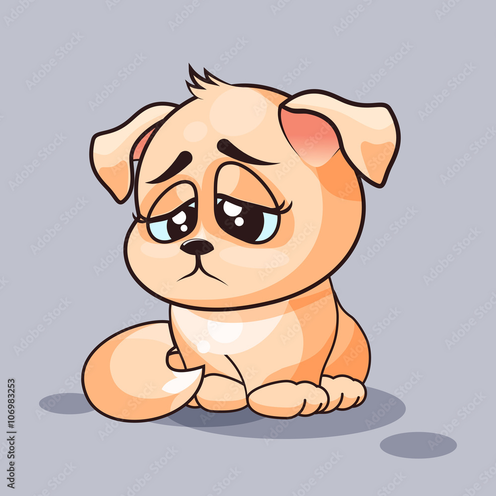 Fototapeta premium Dog is sad