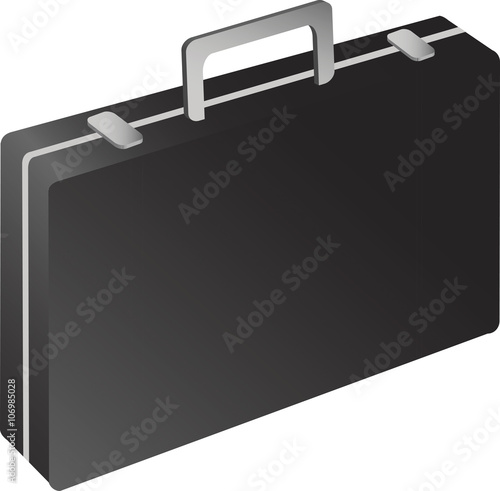 black briefcase.