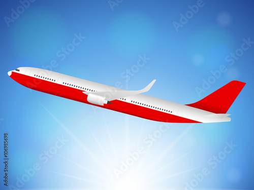 Airplane sky
