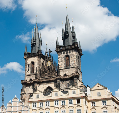 Church of Our Lady in front of Tyn (Kostel Matky Bozi pred Tynem, Tynsky chram), Prague, Czech Republic 