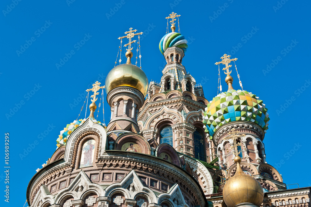 Obraz premium The Church of the Savior on Spilled Blood (Spasa na Krovi), Saint Petersburg, Russia