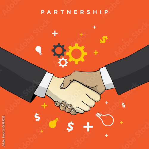 business partnership concepts square