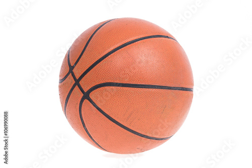 Old basketball basket ball isolate © sorapop