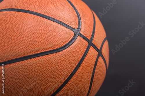Closeup old basketball basket ball © sorapop