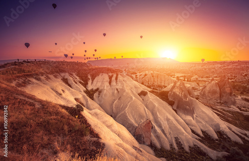 Hot air balloons over Cappadocia