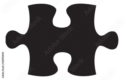 set of isolated puzzle pieces