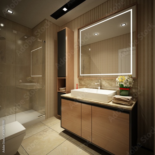 modern bathroom interior