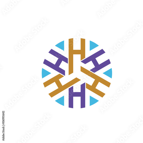 crcle Letter H Logo Icon Design Template Elements photo