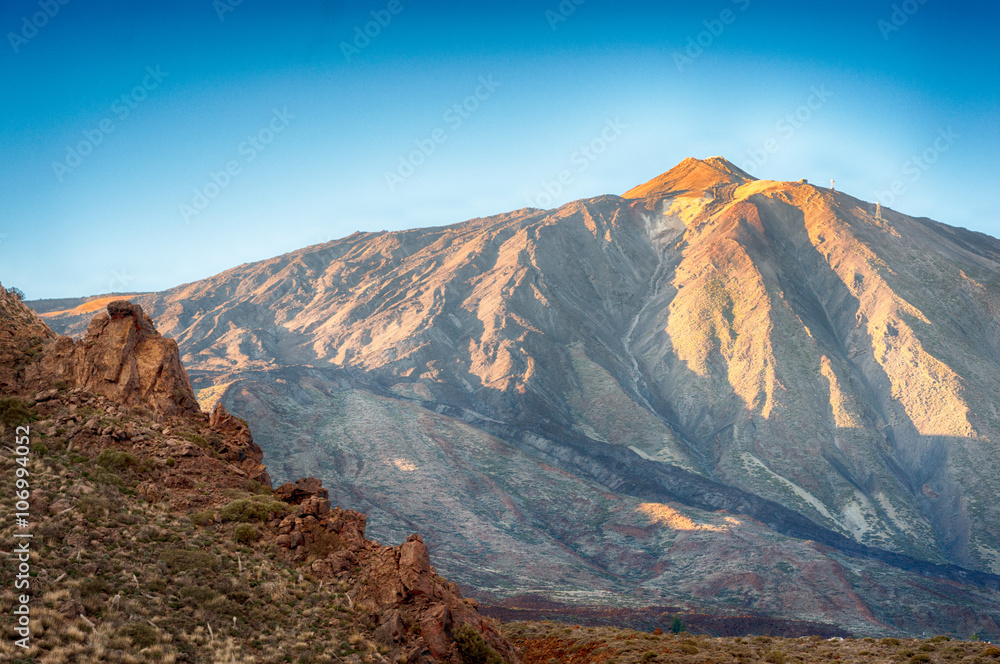 Plakat View to El Teide volcano