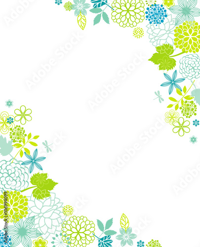 Spring corner frame