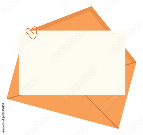 open envelope with paper vector illustration