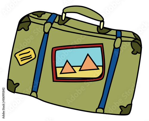 travel luggage illustration