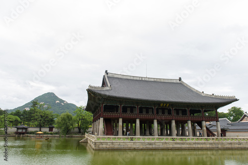 Cloudy day at Gwanghwamun Royal Palace