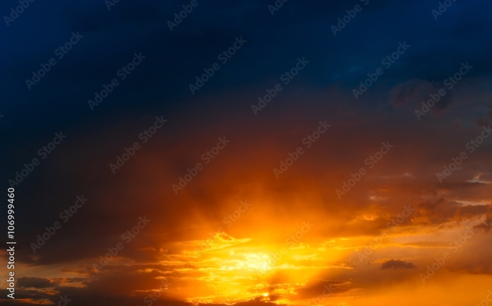 Fototapeta premium Beautiful sunset