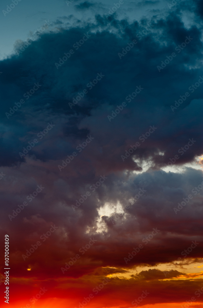 beautiful sunset with dark clouds beautiful sunset with dark clouds