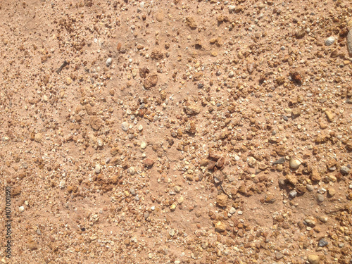 Brown Sand And Gravel Floor