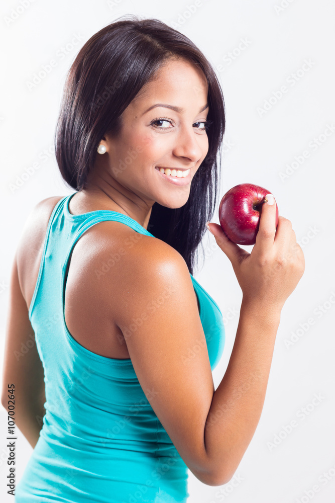 Fitness woman happy smiling