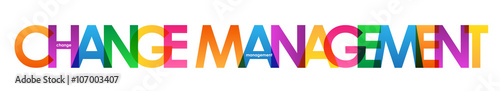 CHANGE MANAGEMENT Vector Letters Icon 