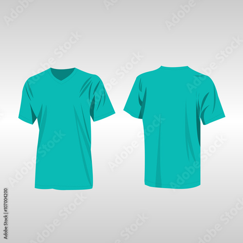 Turquoise t-shirt vector 